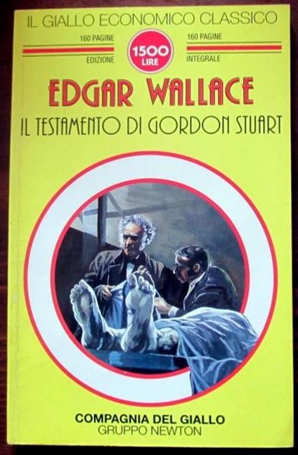Il testamento di Gordon Stuart - Edgar Wallace - copertina