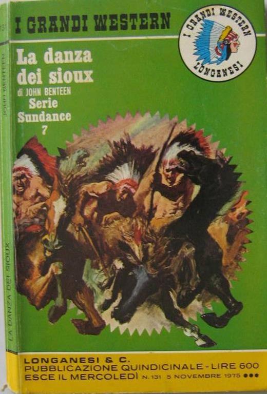 La danza dei sioux - John Benteen - copertina
