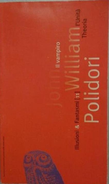 Il Vampiro di: John William Polidori - copertina