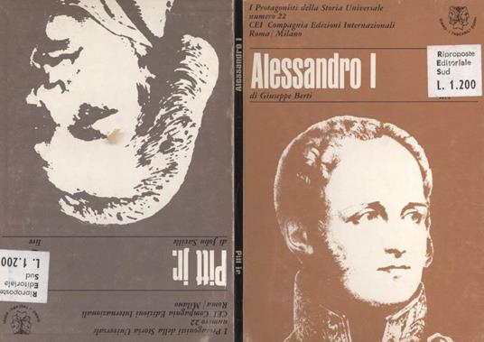 Pitt jr. Alessandro I - John Saville - copertina