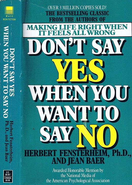 Don't Say Yes When You Want to Say No - copertina