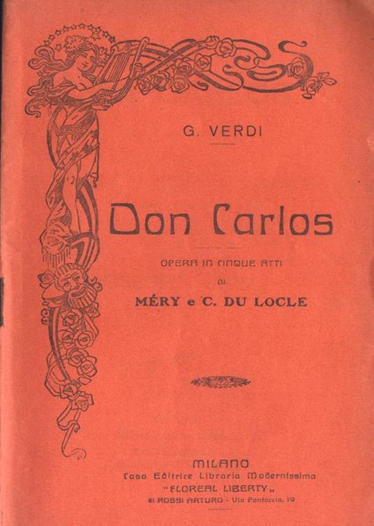 Don Carlos. Opera in cinque atti - Giuseppe Verdi - copertina