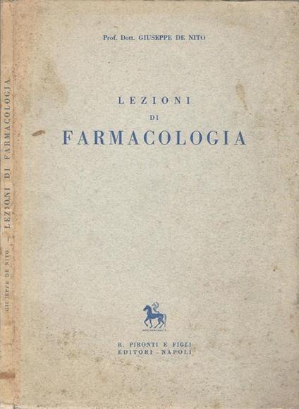 Lezioni Di Farmacologia - copertina