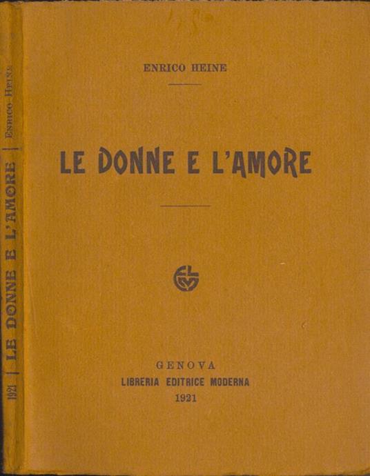 Le donne e l' amore - Heinrich Heine - copertina