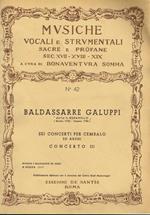 Sei concerti per cembalo ed archi. Concerto III