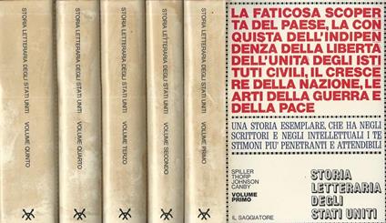Storia Letteraria degli Stati Uniti - copertina