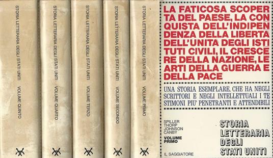 Storia Letteraria degli Stati Uniti - copertina