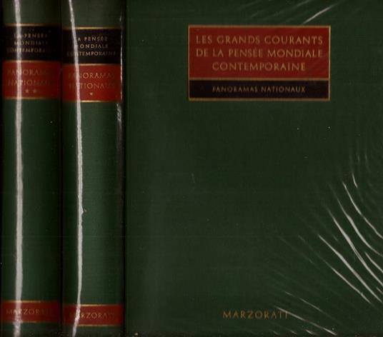 Les grands courants de la pensée mondiale contemporaine. Panoramas nationaux - copertina