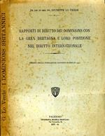 Rapporti Di Diritto Dei Dominions Con La Gran Bretagna E Loro Posizione Nel Diritto Internazionale