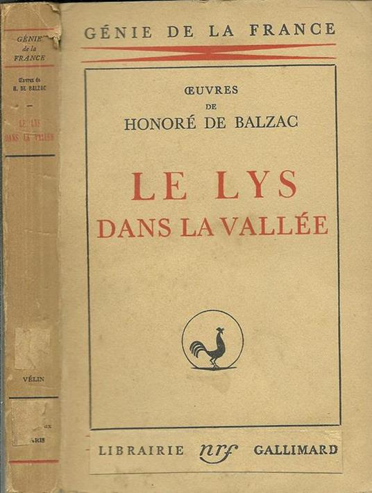 Le Lys Dans La Vallee - copertina