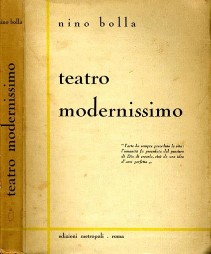 Teatro Modernissimo - Nino Bolla - copertina