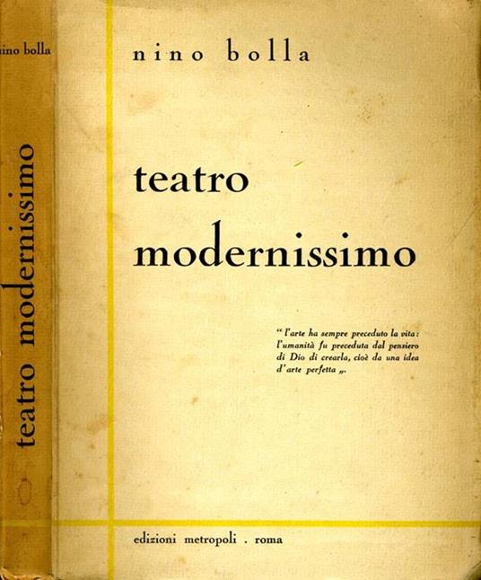 Teatro Modernissimo - Nino Bolla - copertina