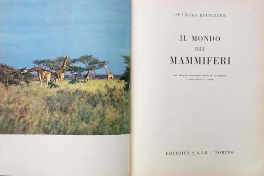 Il mondo dei mammiferi - copertina