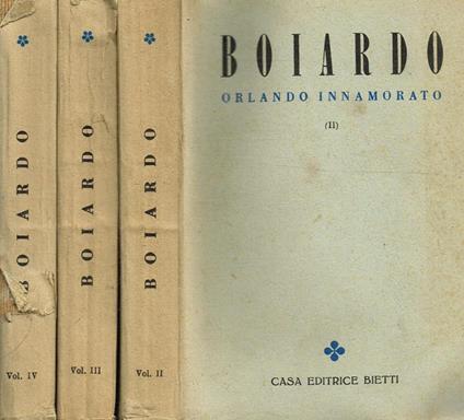 L' Orlando Innamorato Vol.Ii Iii Iv - Matteo M. Boiardo - copertina