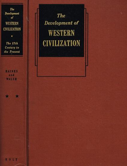 The Development Of Western Civilization Vol. Two. The Seventeenth Century To The Present - copertina