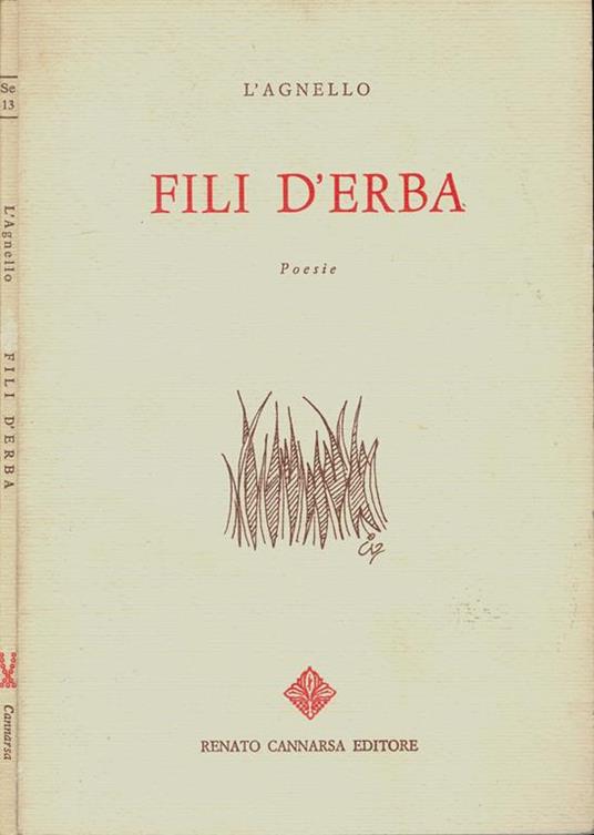 Fili d'erba. Poesie - copertina