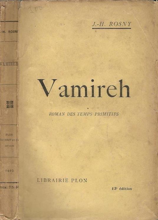 Vamireh. Roman des temps primitifs - copertina