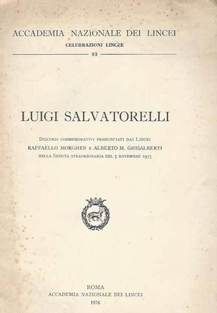 Luigi Salvatorelli - copertina