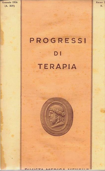 Progressi di terapia Rivista medica mensile - copertina