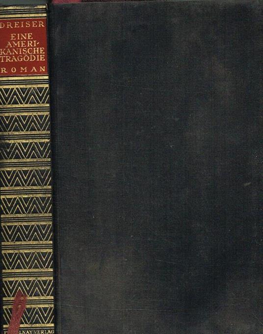 Eine Amerikanische Tragodie - Theodore Dreiser - copertina
