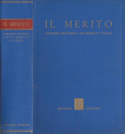 Il Merito Annuario dei premi e dei premiati d'Italia - copertina