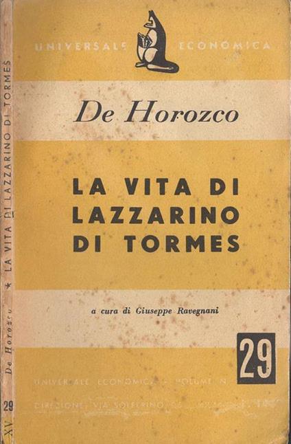 La vita di Lazzarino Di Tormes - Sebastian de Horozco - copertina