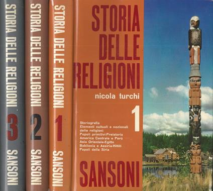 Storia delle religioni - Nicola Turchi - copertina