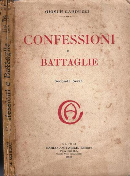 Confessioni e battaglie Seconda serie - copertina