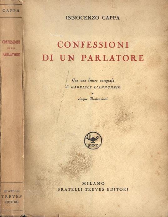 Confessioni di un parlatore - Innocenzo Cappa - copertina