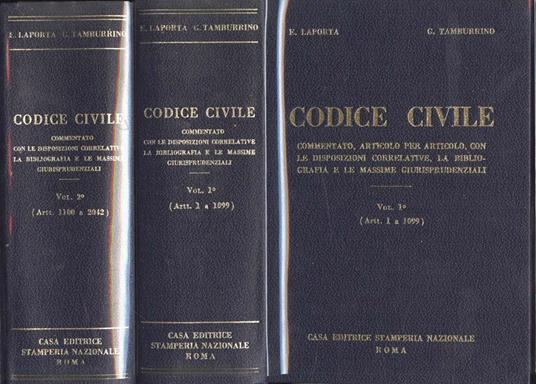 Codice civile Vol. I - II Vol. I: Artt. 1 - 1099. Vol. II: Artt. 1100 - 2042 - copertina