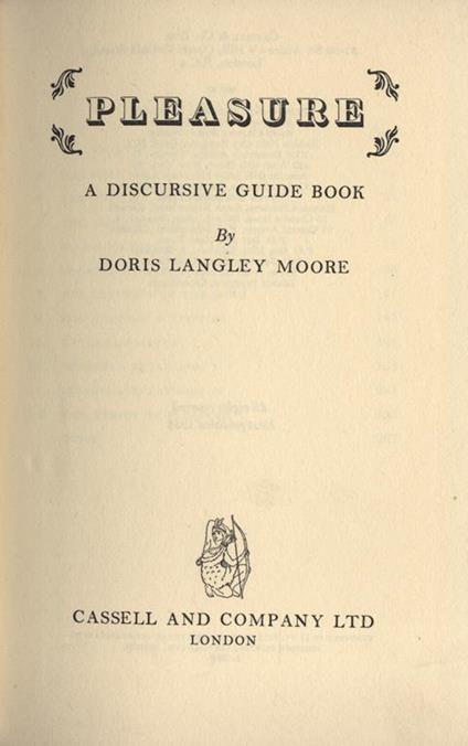 Pleasure A discursive guide book - copertina