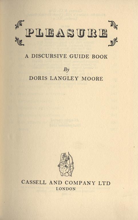 Pleasure A discursive guide book - copertina