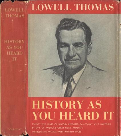 History as you heard it - Lowell Thomas - copertina