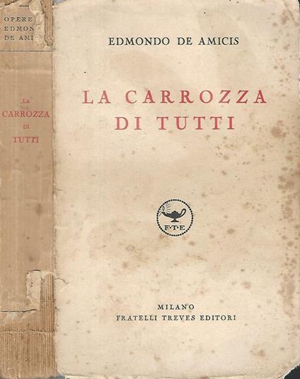 La carrozza di tutti - Edmondo De Amicis - copertina
