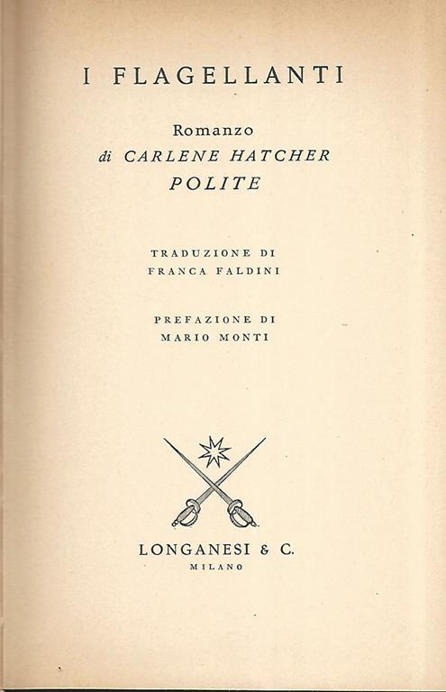 I flagellanti - Carlene Hatcher Polite - copertina