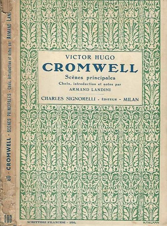 Cromwell Scenes principales - Victor Hugo - copertina