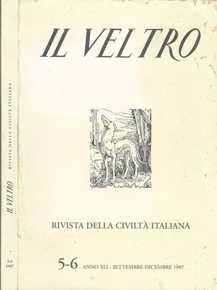 Il Veltro Rivista della civiltà italiana - copertina