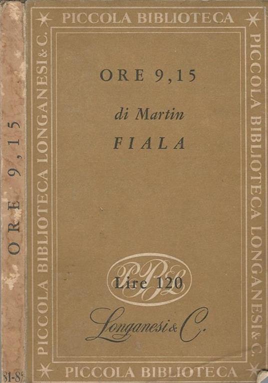 Ore 9,15 - Martin Fiala - copertina