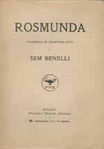 Rosmunda Tragedia In Quattro Atti