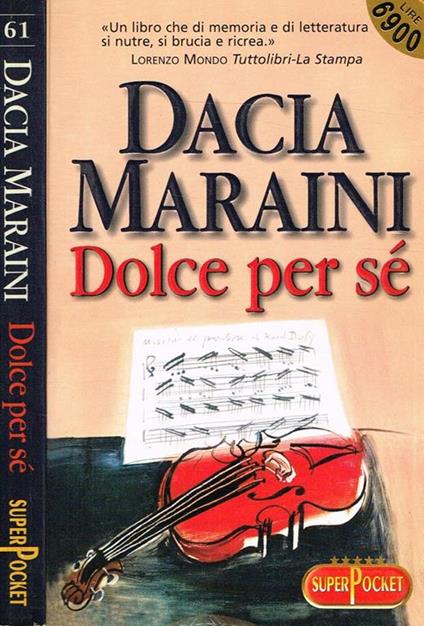 Dolce per sé - Dacia Maraini - copertina