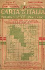 Carta D'Italia Del Touring Club Italiano. Porto Maurizio Foglio 15