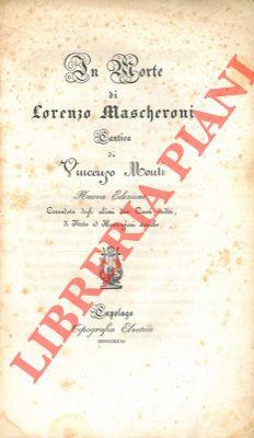 In morte di Lorenzo Mascheroni