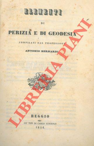 Elementi di perizia e di geodesia