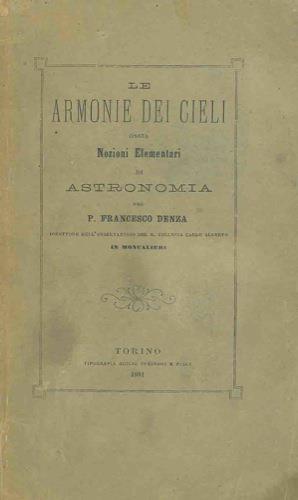 Le armonie dei cieli ossia nozioni elementari di astronomia - Francesco Denza - copertina