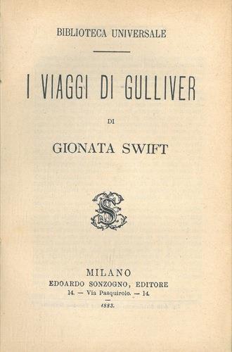 I viaggi di Gulliver - Jonathan Swift - copertina
