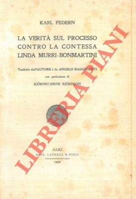 La verità sul processo contro la contessa Linda Murri - Bonmartini