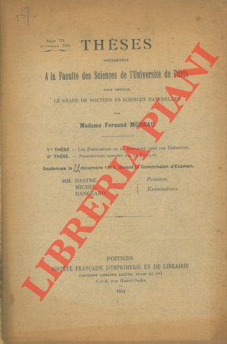 Les phénoménes de la sexualitè chez les Urédinées