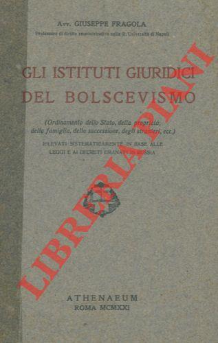 Gli istituti giuridici del bolscevismo