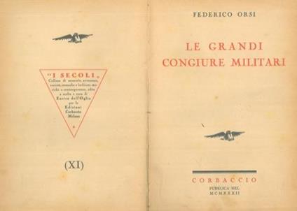 Le grandi congiure militari - Federico Orsi - copertina