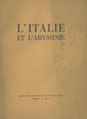 L' Italie et l'Abyssinie - copertina